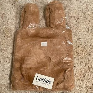 Unhide Purse / Tote Bag - Faux Fur